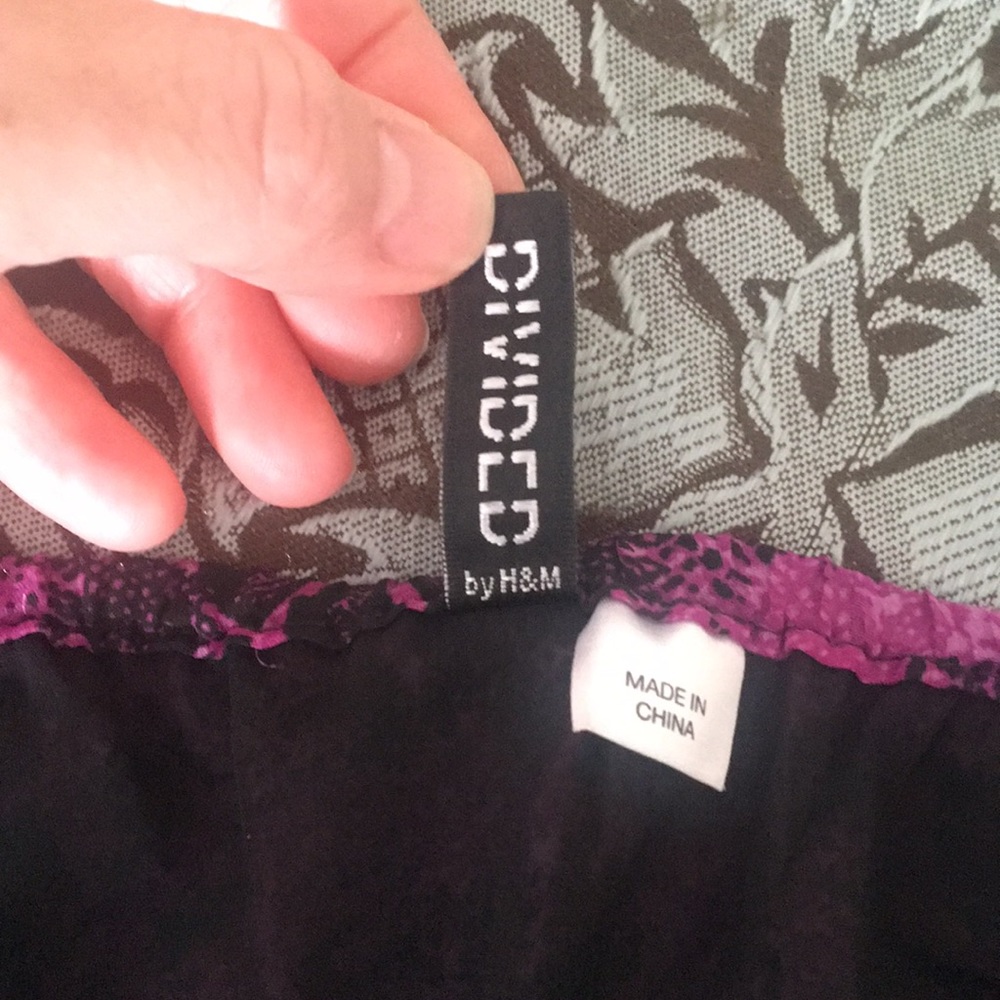 Nwot Purple & Black Python Print Strapless Dress - image 5